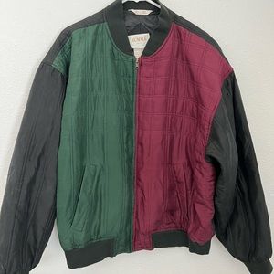 Vintage Silk Bomber Jacket